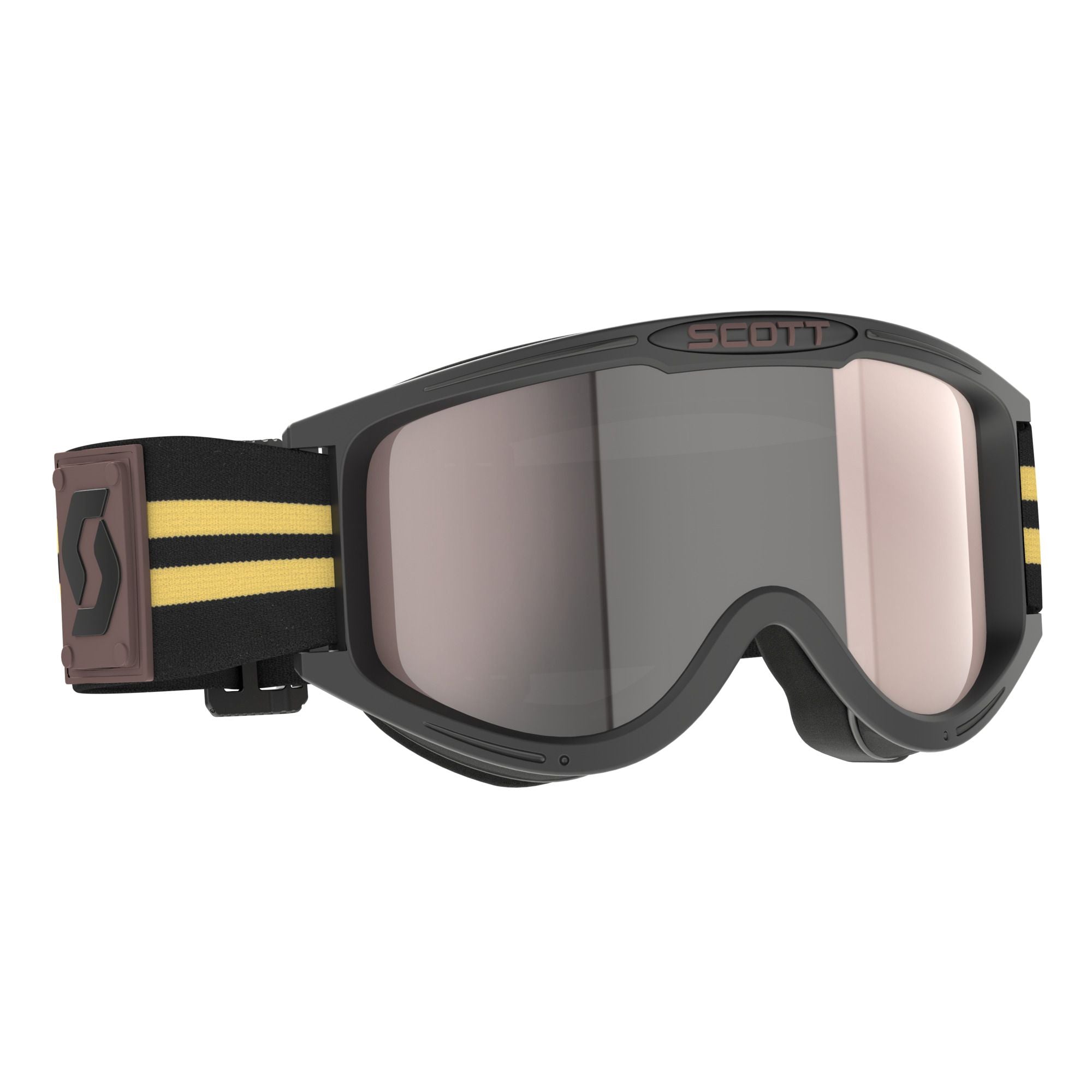 Scott 89X ERA Black Beige _Silver Chrome Lens