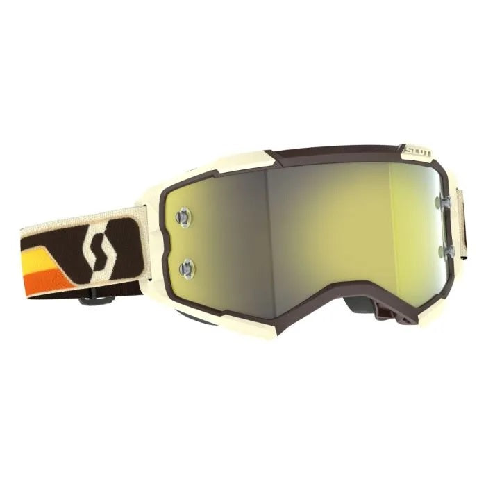 Scott Fury Deep Brown Beige_Yellow Chrome Lens