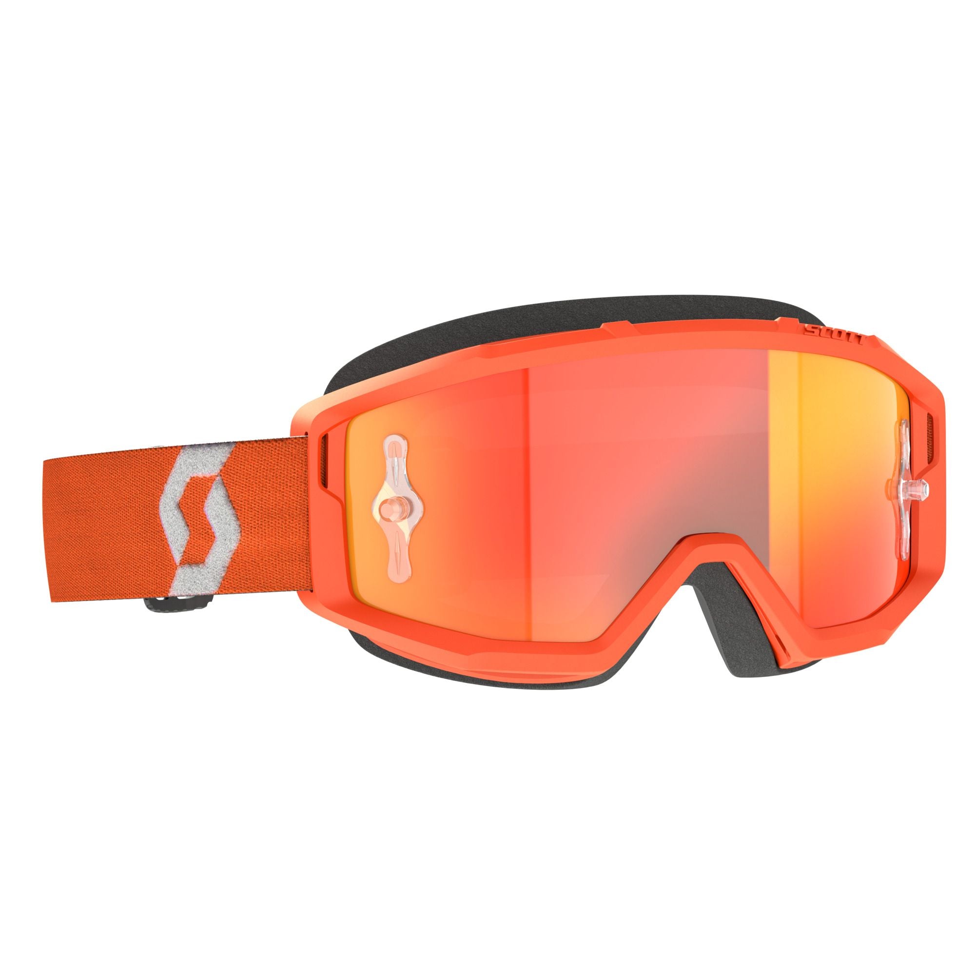 Scott Primal Orange White_Orange Chrome Lens