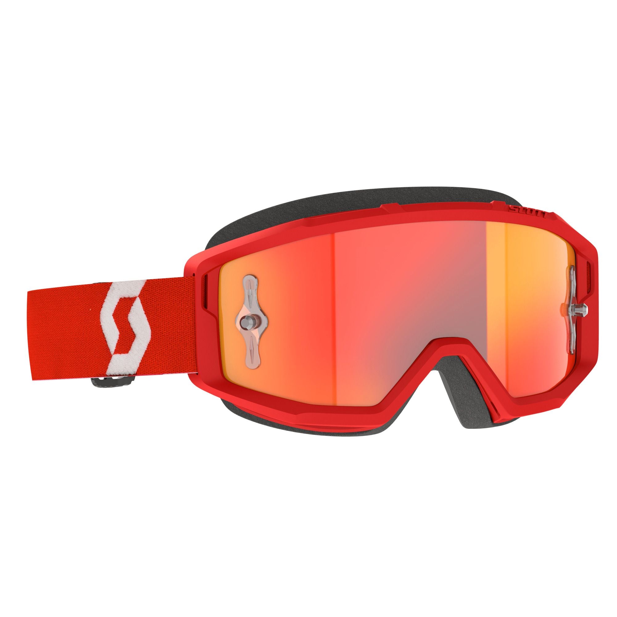 Scott Primal Red White_Orange Chrome Lens