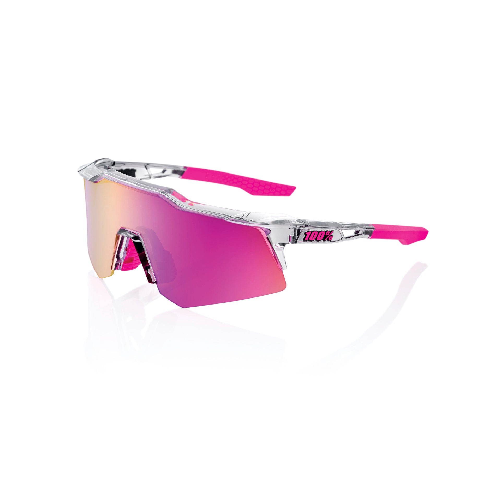 100% Speedcraft XS Polished Translucent Grey_Purple Mirror