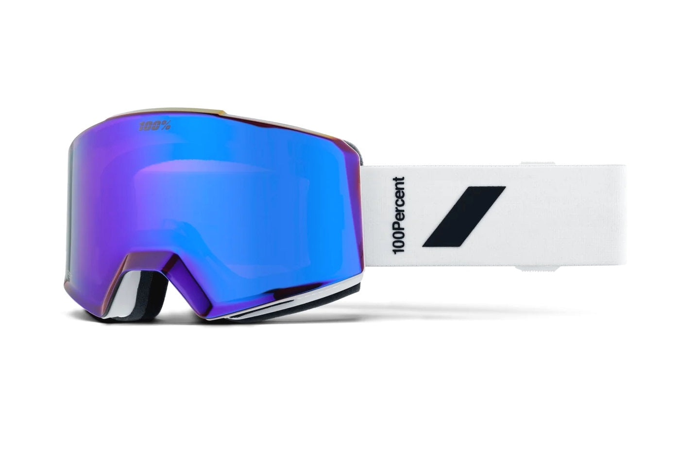 100% Norg Snow Goggle White_HiPER Copper with Violet Mirror