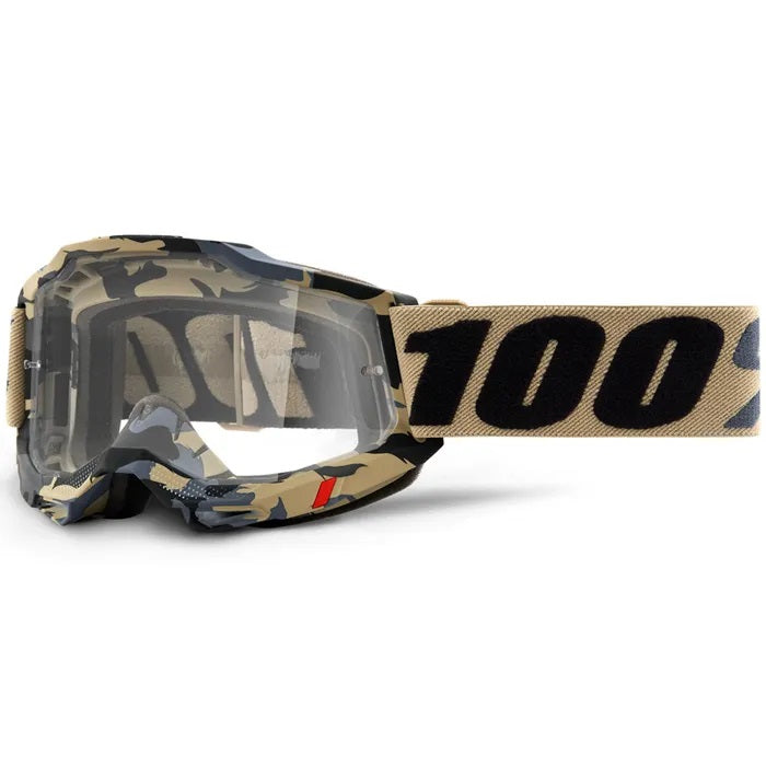 100% Accur 2 MX Goggle Tarmac_Clear Lens