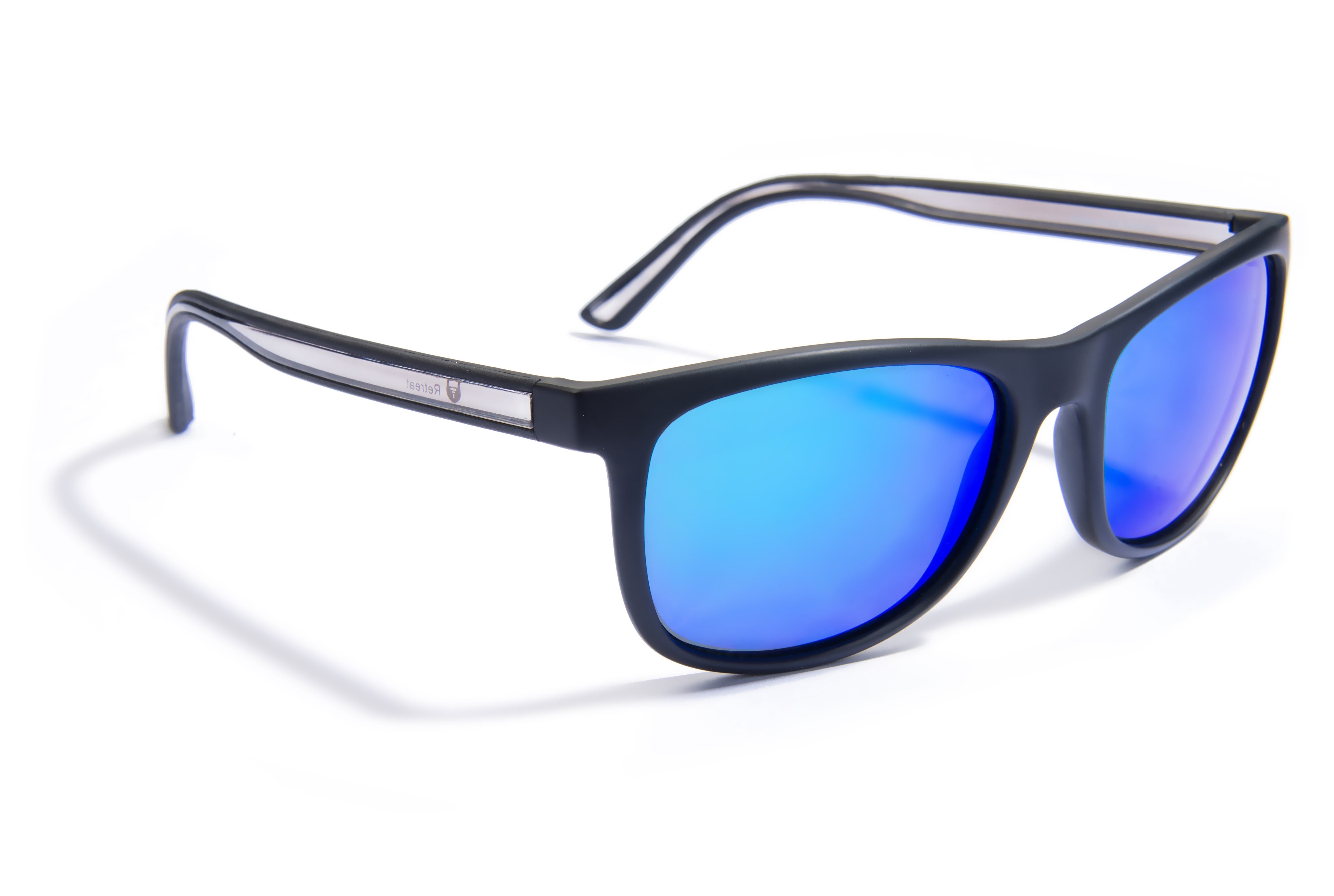 Gidgee-Eyes Fender_Matte Black_Blue Revo Mirror