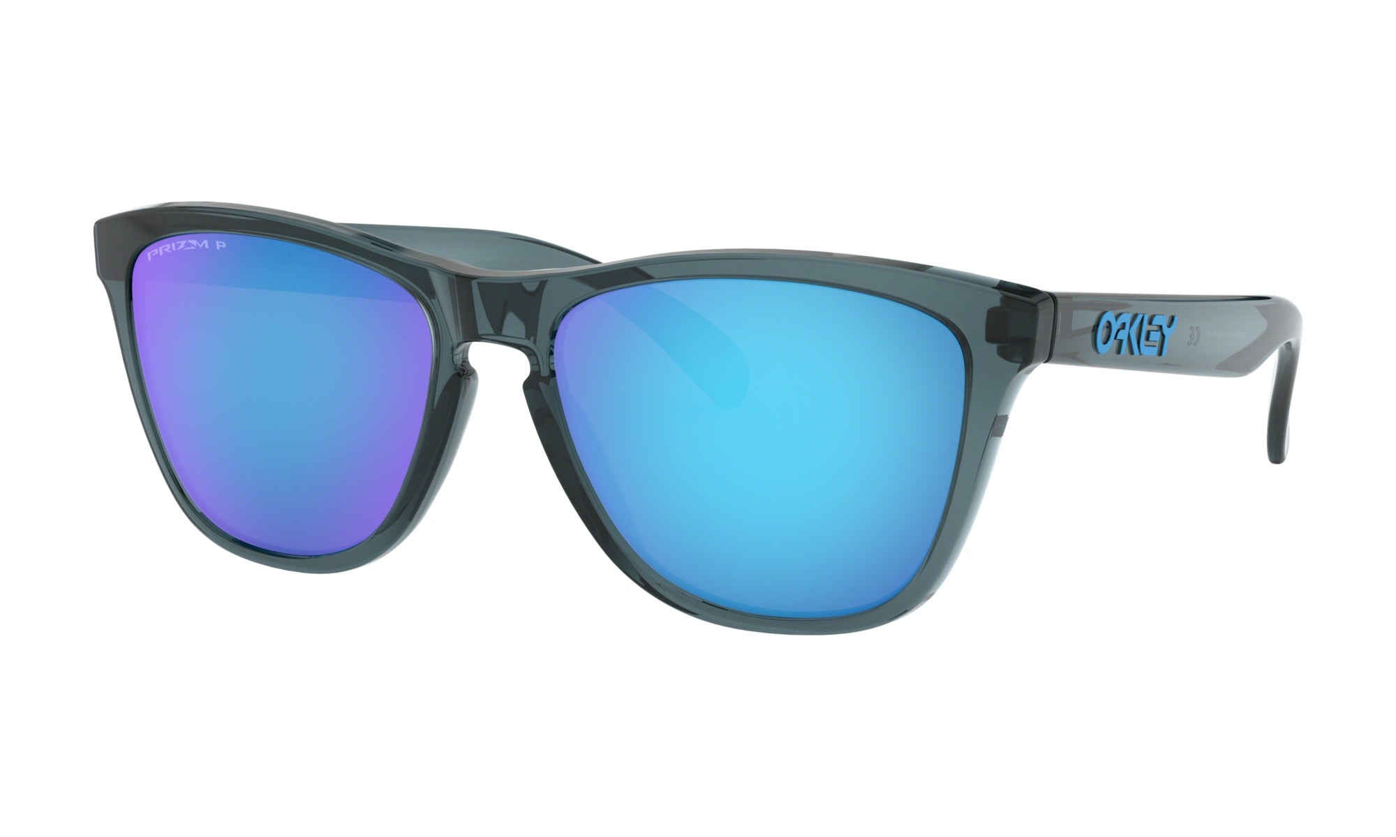 Oakley Frogskins Crystal Black_Prizm Sapphire Polarised