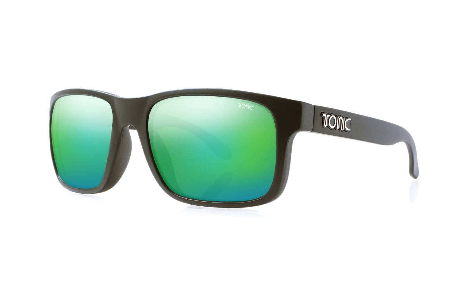 Tonic Mo Matte Black_Green Mirror Glass Lens