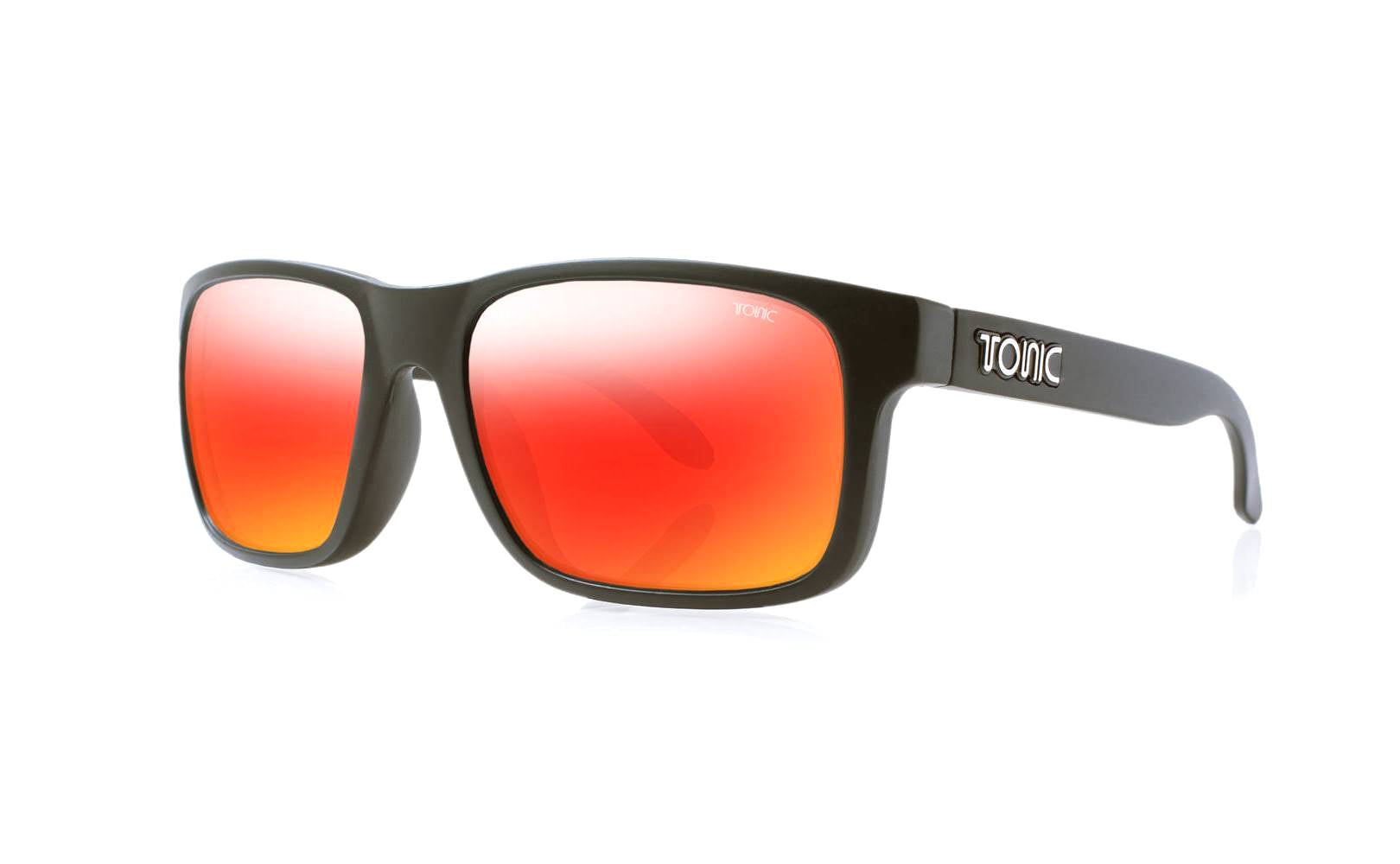Tonic Mo Matte Black_Red Mirror Glass Lens