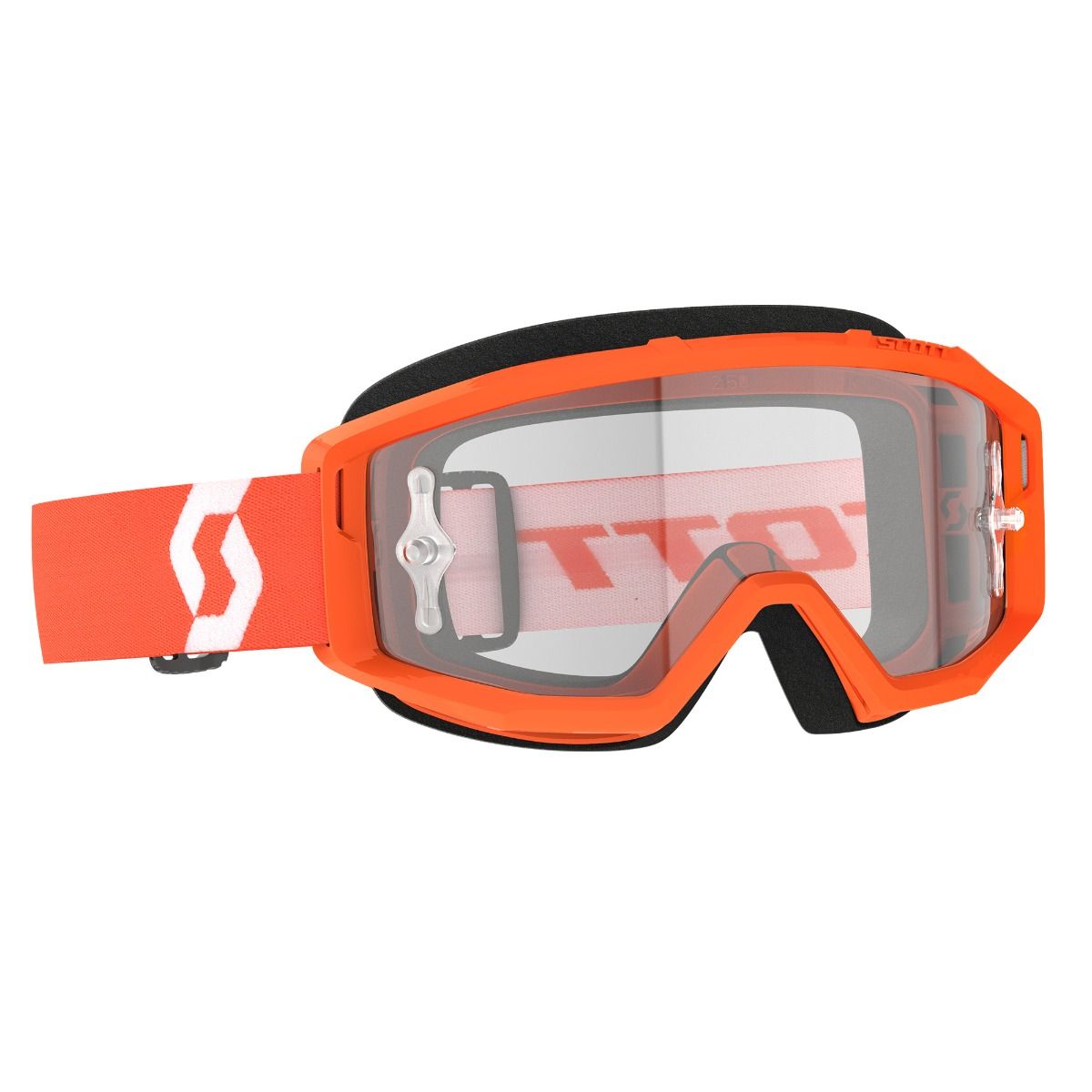 Scott Primal Orange White_Clear Works Lens