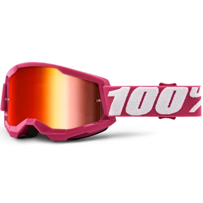 100% Strata 2 MX Goggle Fletcher_Red Mirror Lens