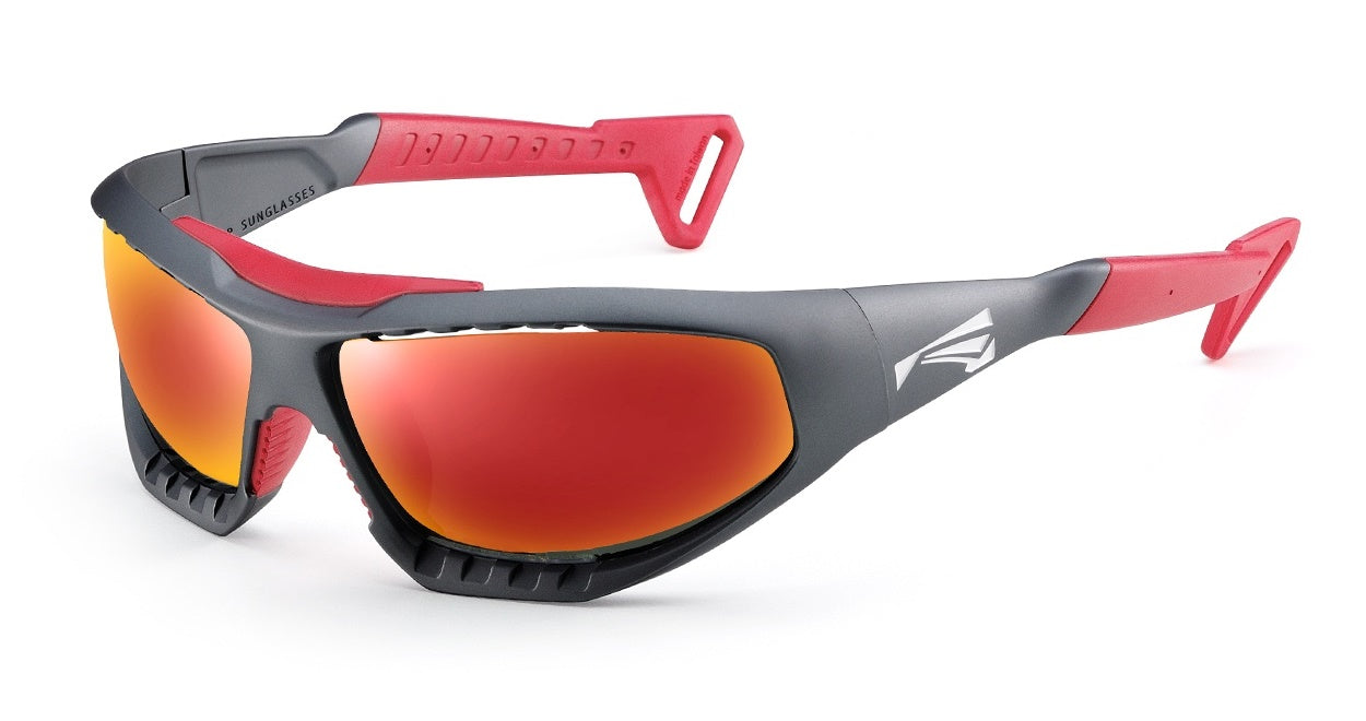 LiP Surge Matt Graphite Red_Polarised Red Mirror Lens