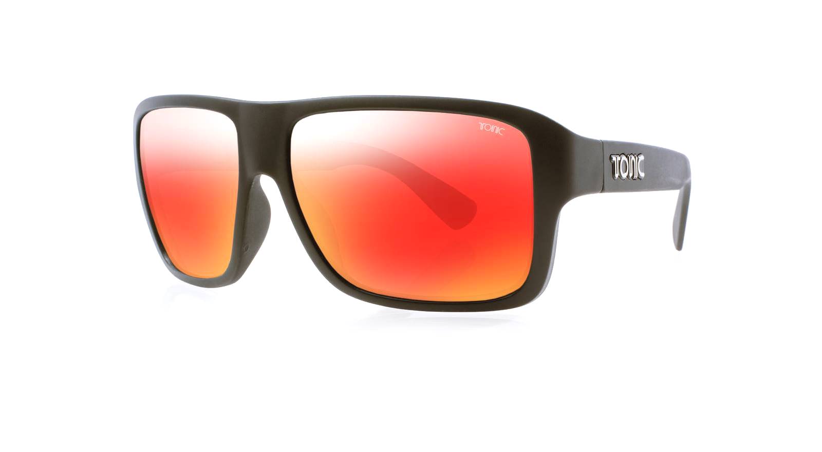 Tonic Swish Matte Black_Red Mirror Glass Lens