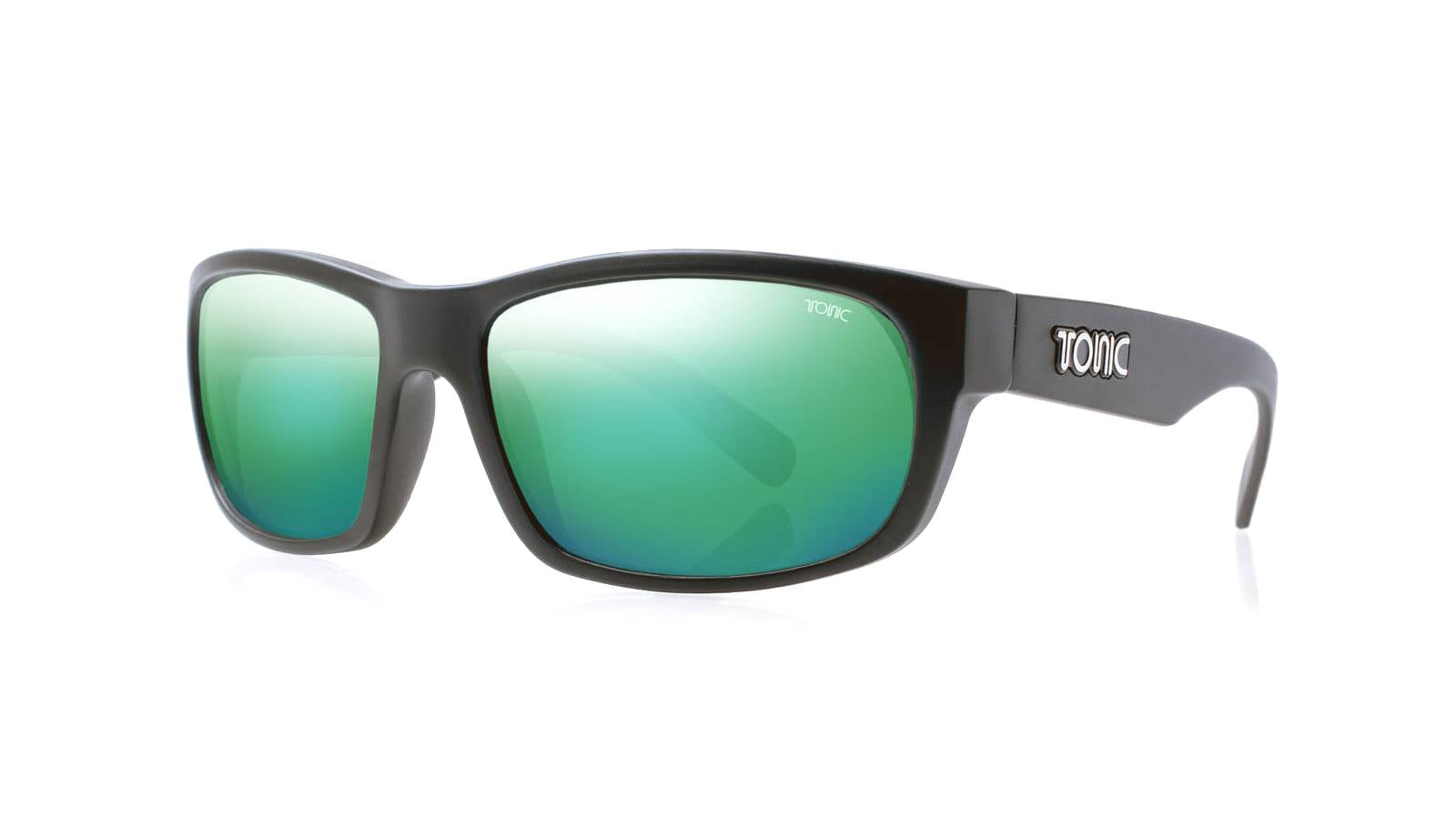 Tonic Torquay Matte Black_Green Mirror Glass Lens