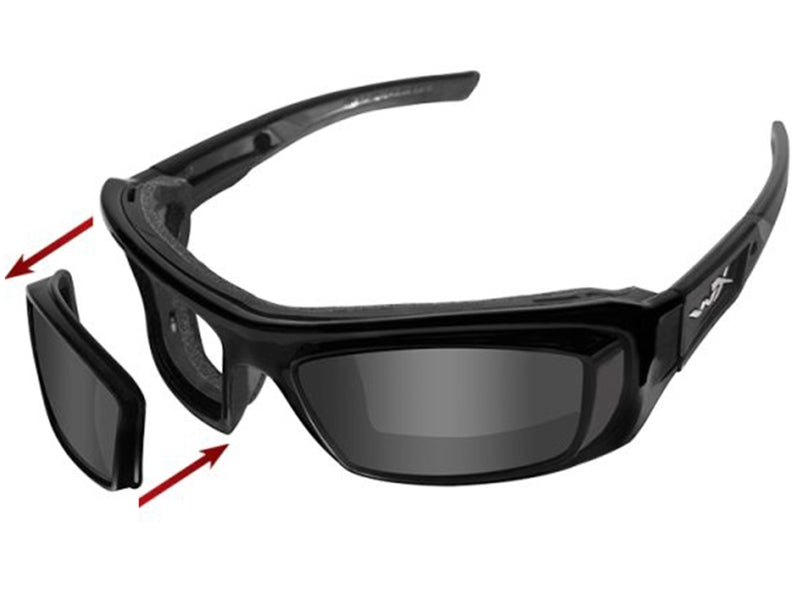 Wiley X Boss Matte Black_High Rx Rim System