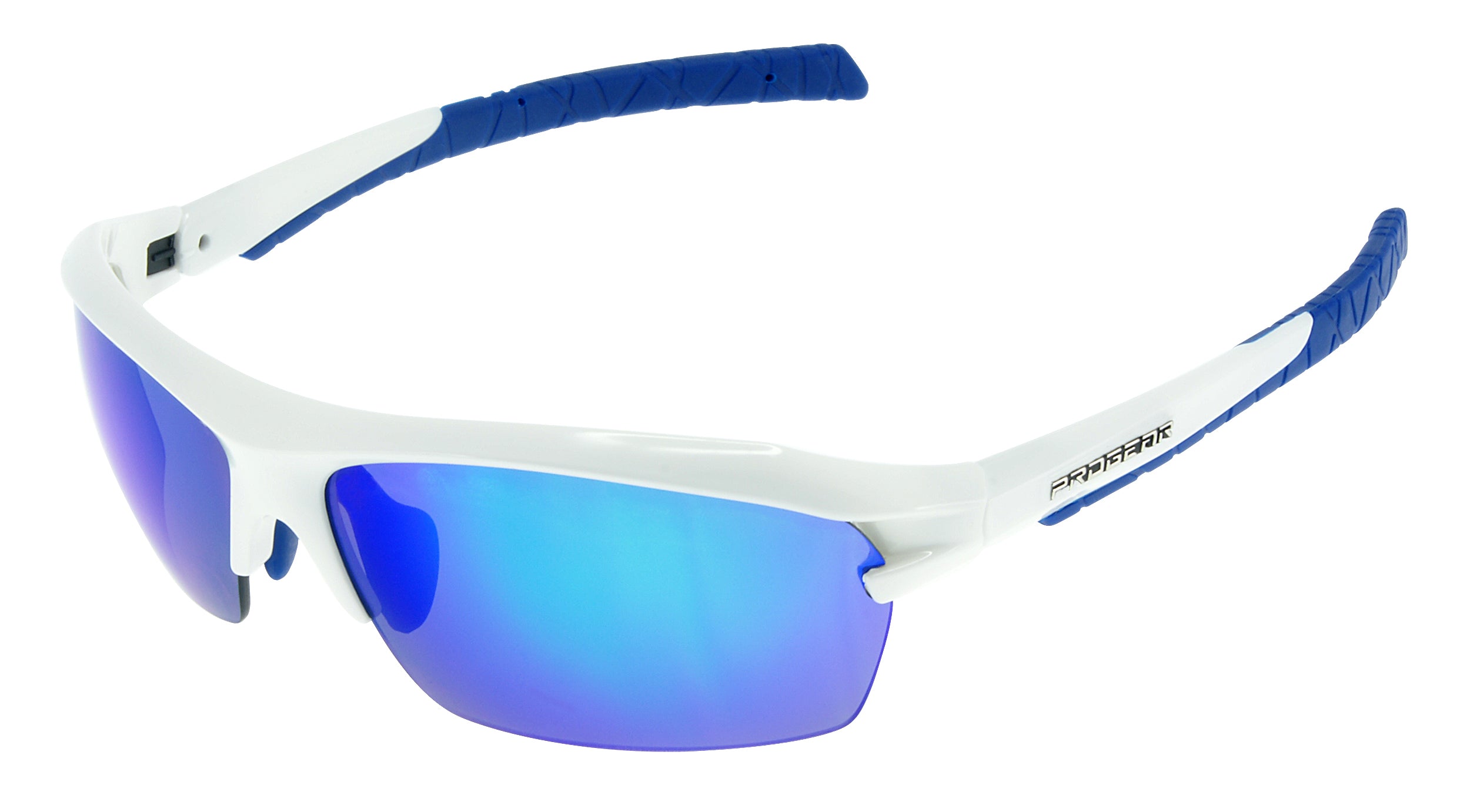 Progear Sportshades Racer_Shiny White_Blue Mirror