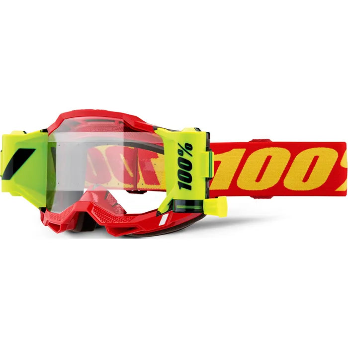 100% Accuri 2 Forecast MX Goggle Red_Clear Lens