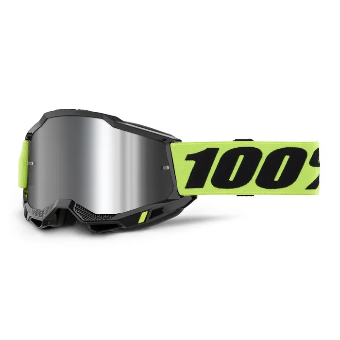 100% Accuri 2 Neon Yellow_Silver Mirror