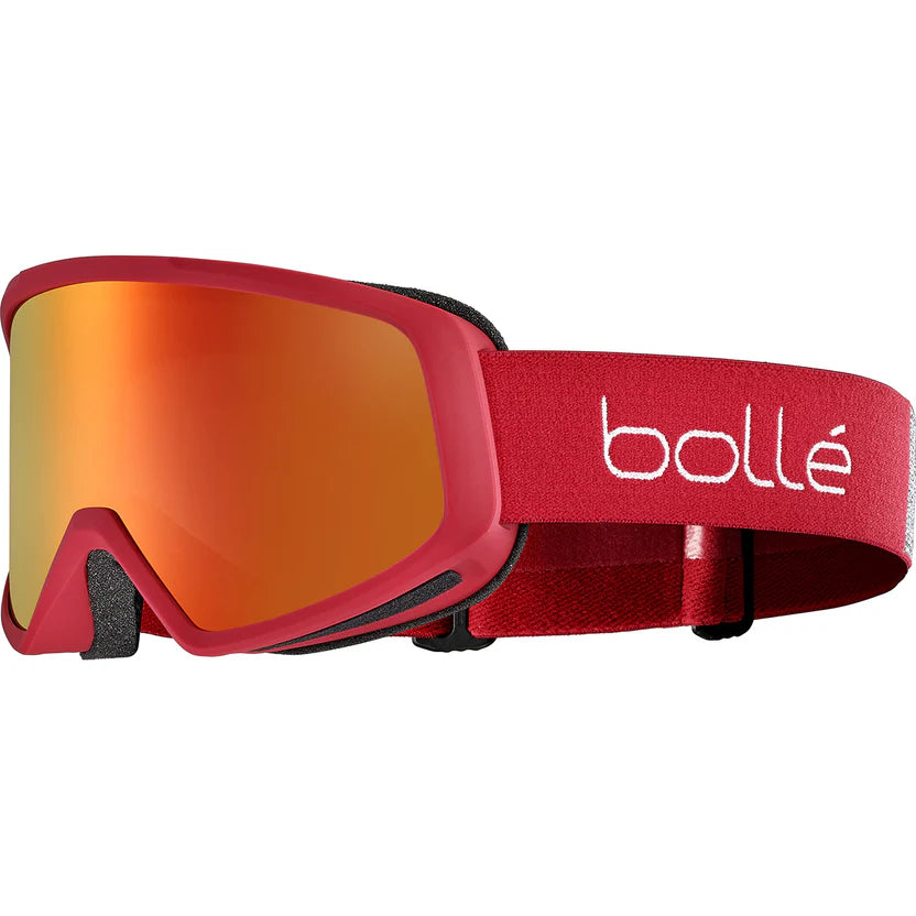 Bolle Bedrock Plus Snow Goggle_Carmine Matte Red_Sunrise Lens