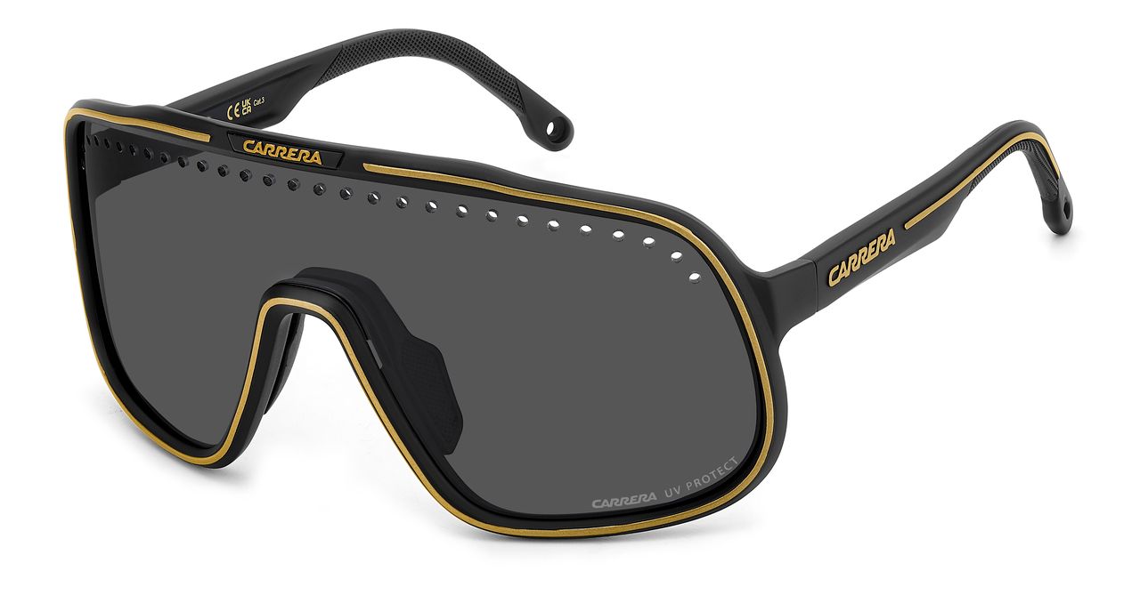 Carrera Sport Matte Black Gold-Grey Lens