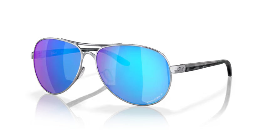 Oakley Feedback Polished Chrome_Prizm  Sapphire Polarised