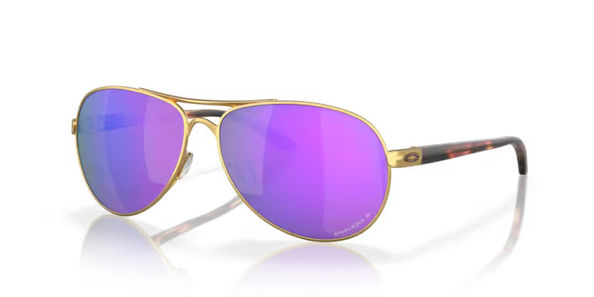 Oakley Feedback Satin Gold_Prizm Violet Polarised