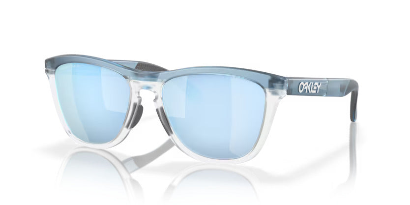 Oakley Frogskins Range_Transparent Stonewash_Prizm Deep Water Polarised