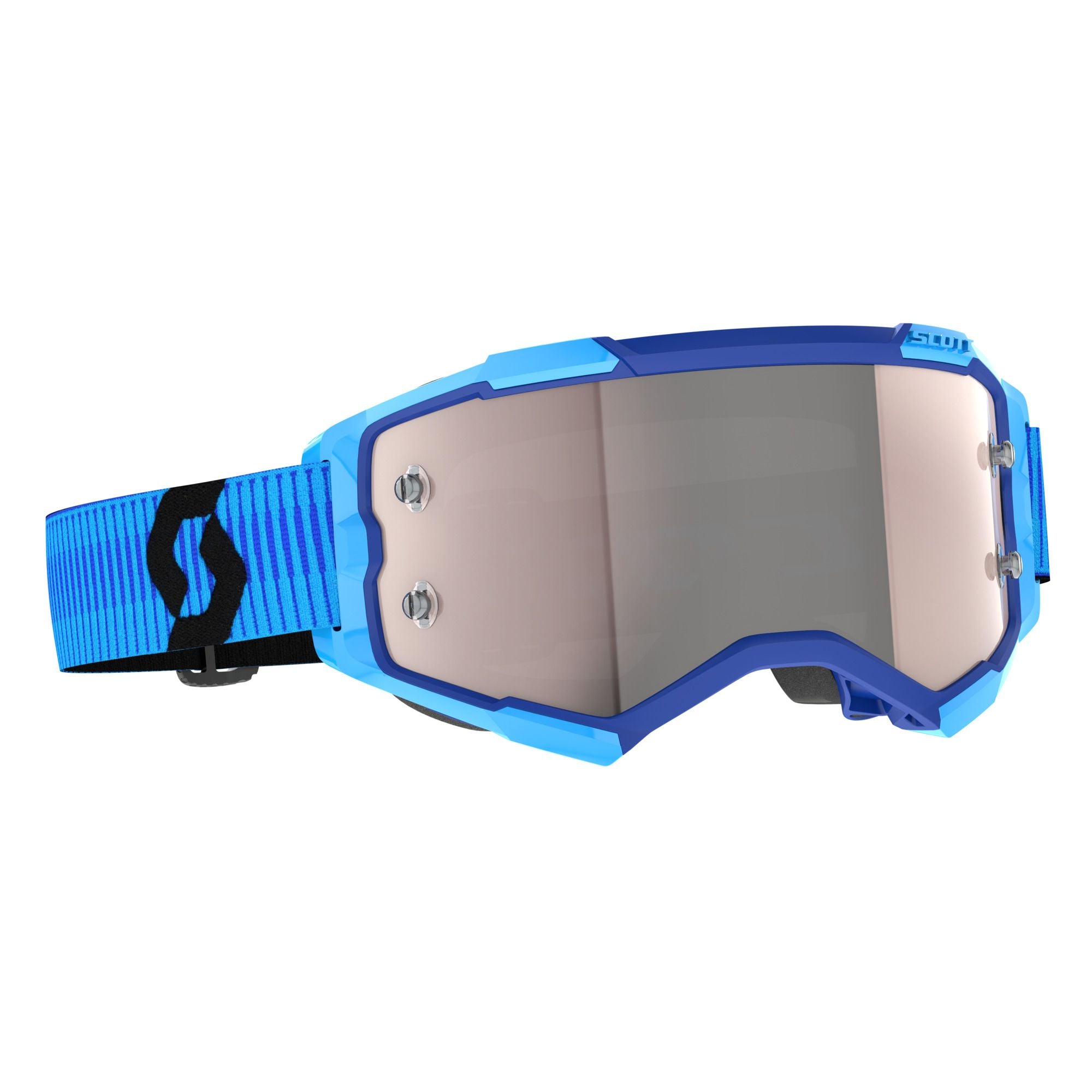 Scott Fury Blue Black_Silver Chrome Works Lens