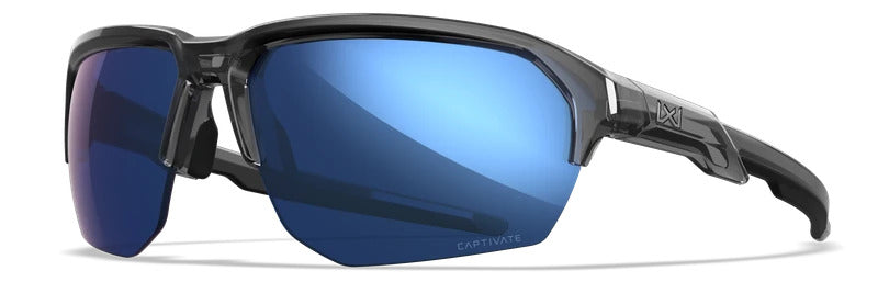 Wiley X Jakl Gloss Crystal Grey_Polarised Blue Mirror
