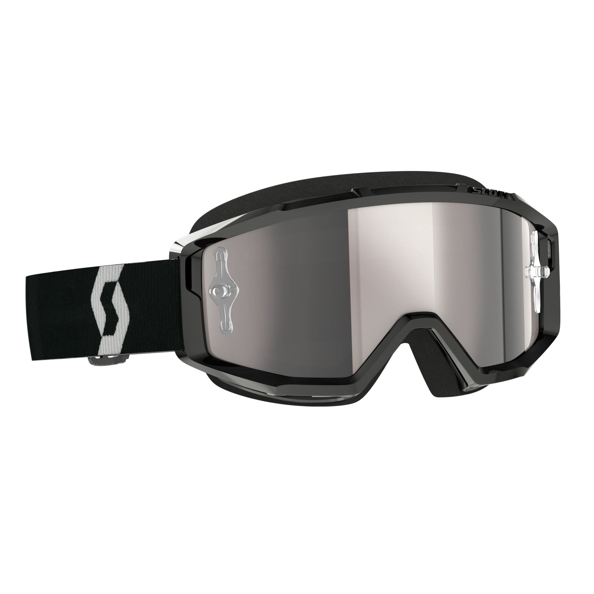 Scott Primal Black White_Silver Chrome Lens