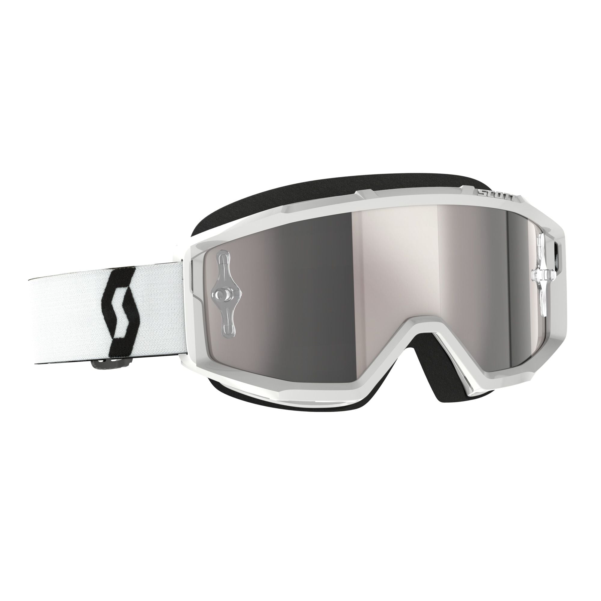 Scott Primal White_Silver Chrome Lens
