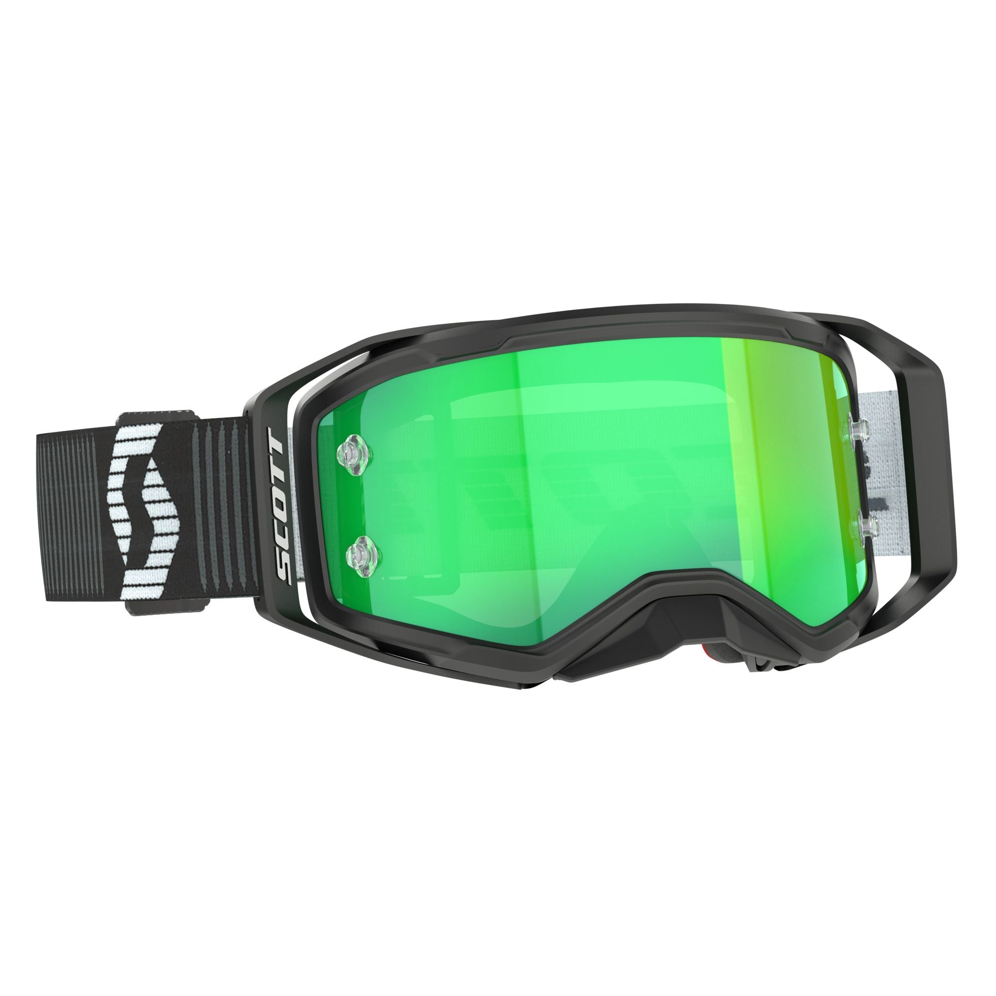 Scott Prospect 2.0 Black White_Green Chrome Lens