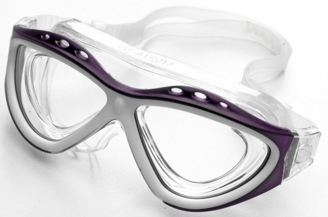 AQUAVIZ Swim Goggle_Purple/White with Insert