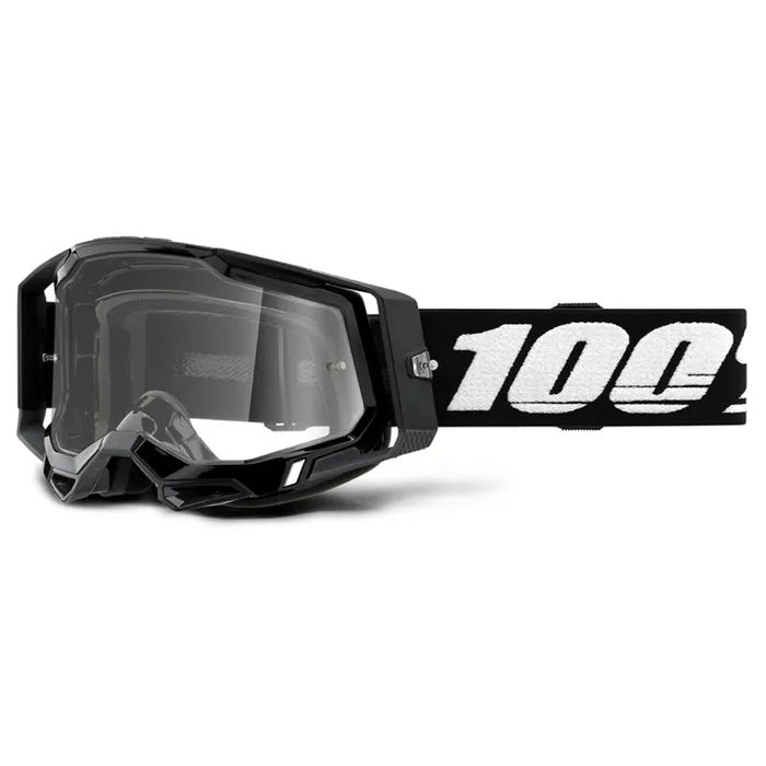 100% Racecraft 2 MX Goggle Black_Clear Lens
