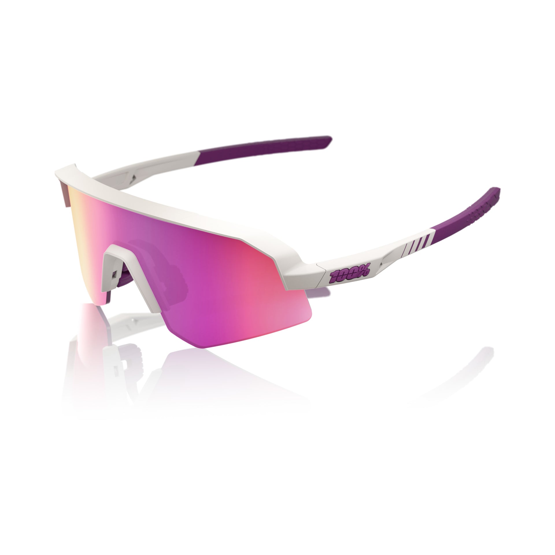 100% Slendale SL Matte  Chalk_Purple Mirror