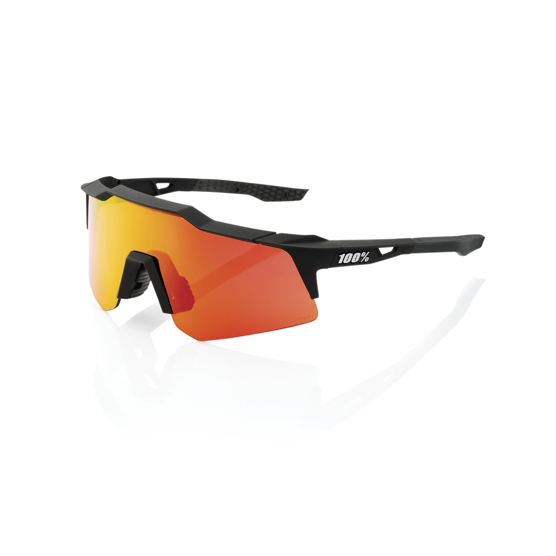 100% Speedcraft XS Soft Tact Black_Hiper Red Mirror