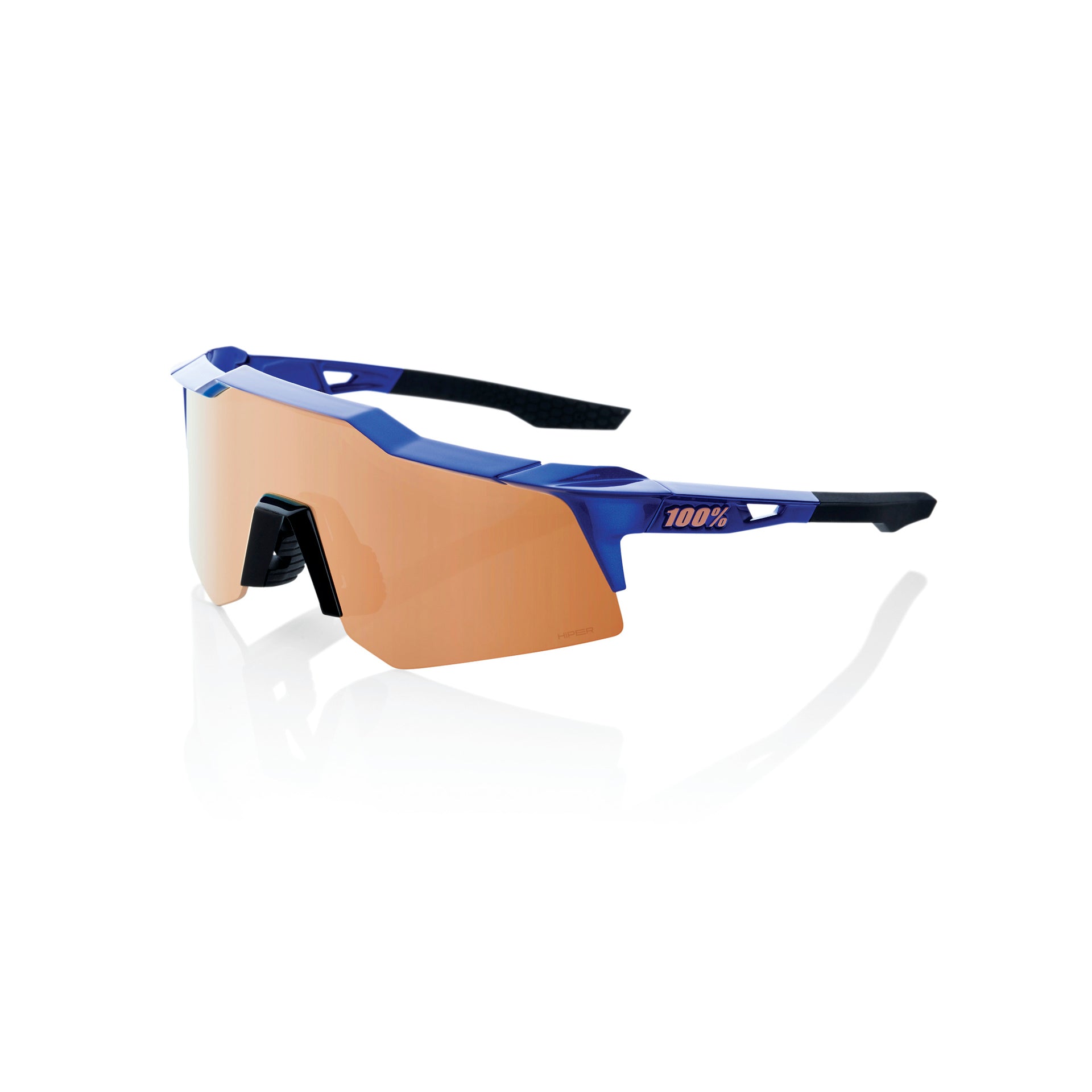 100% Speedcraft S Gloss Cobalt Blue_Hiper Silver Copper Mirrror