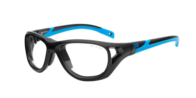 RecSpecs Sport Shift Matte Black Cyan