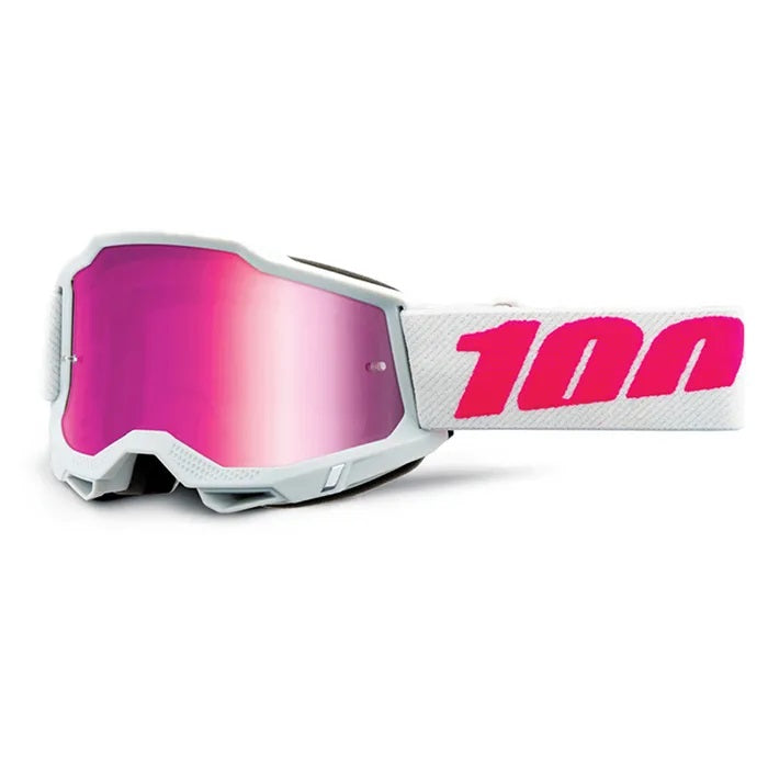 100% Accuri 2 Youth MX Goggle-Pink Mirror Lens