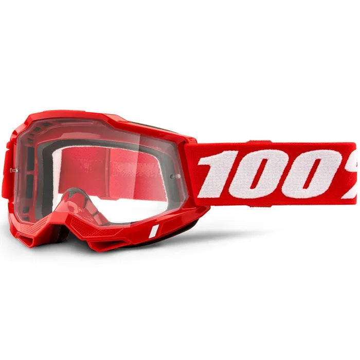 100% Accuri 2 MX Goggle Red_Clear Lens