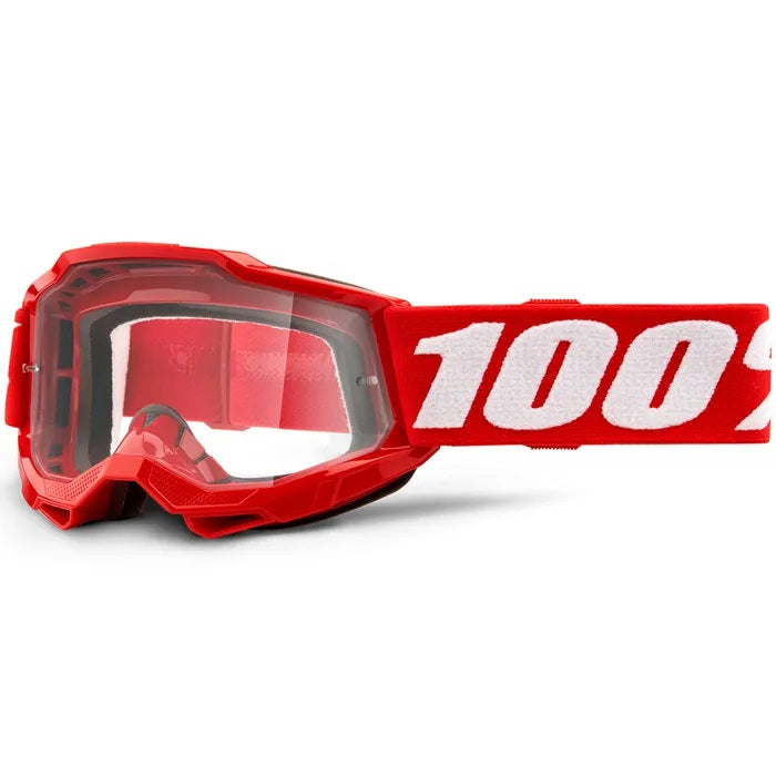 100% Accuri 2 Youth MX Goggle_Red_Clear Lens