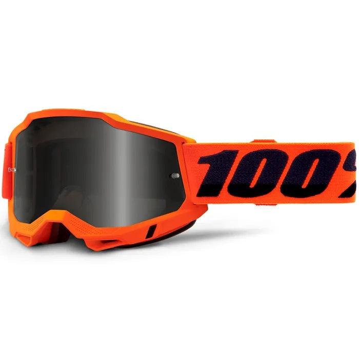 100% Accur 2 Orange Sand Goggle_Smoke Lens