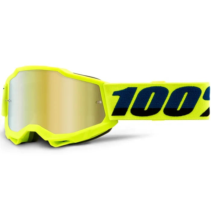 100% Accuri 2 Youth MX Goggle Yellow_Gold Mirror Lens