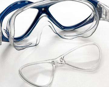 AQUAVIZ Snorkelling Goggle_Blue Clear_with RX Insert
