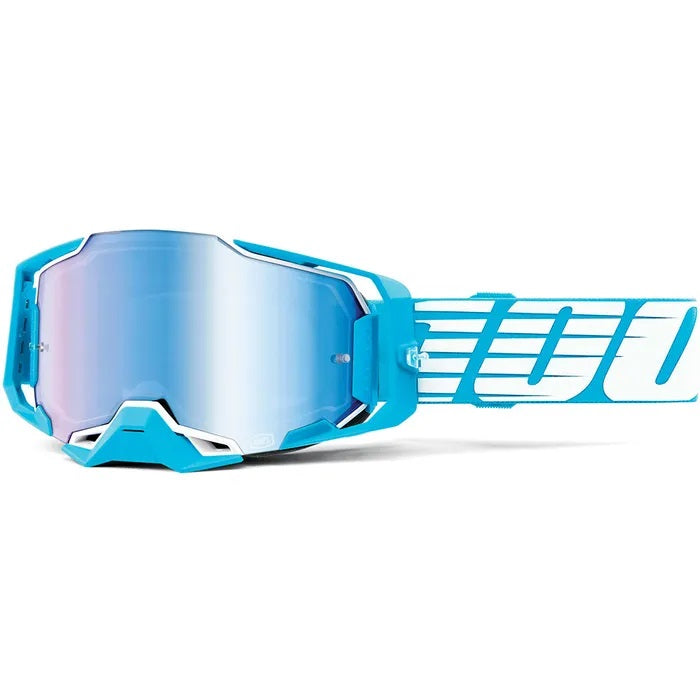 100% Armega MX Goggle_Oversized Sky_Blue Mirror Lens