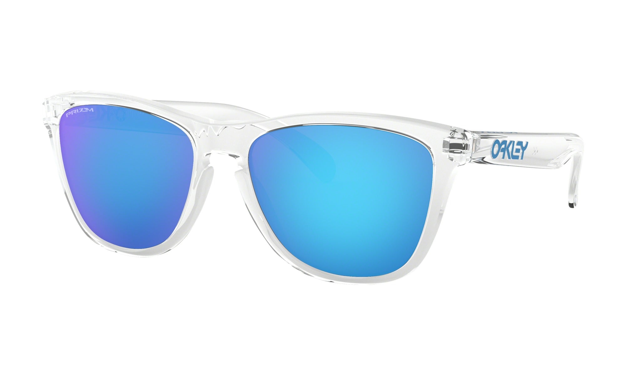 Oakley Frogskins Crystal Clear_Prizm Sapphire