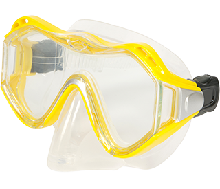 Leader Junior Yellow Rx Dive Mask