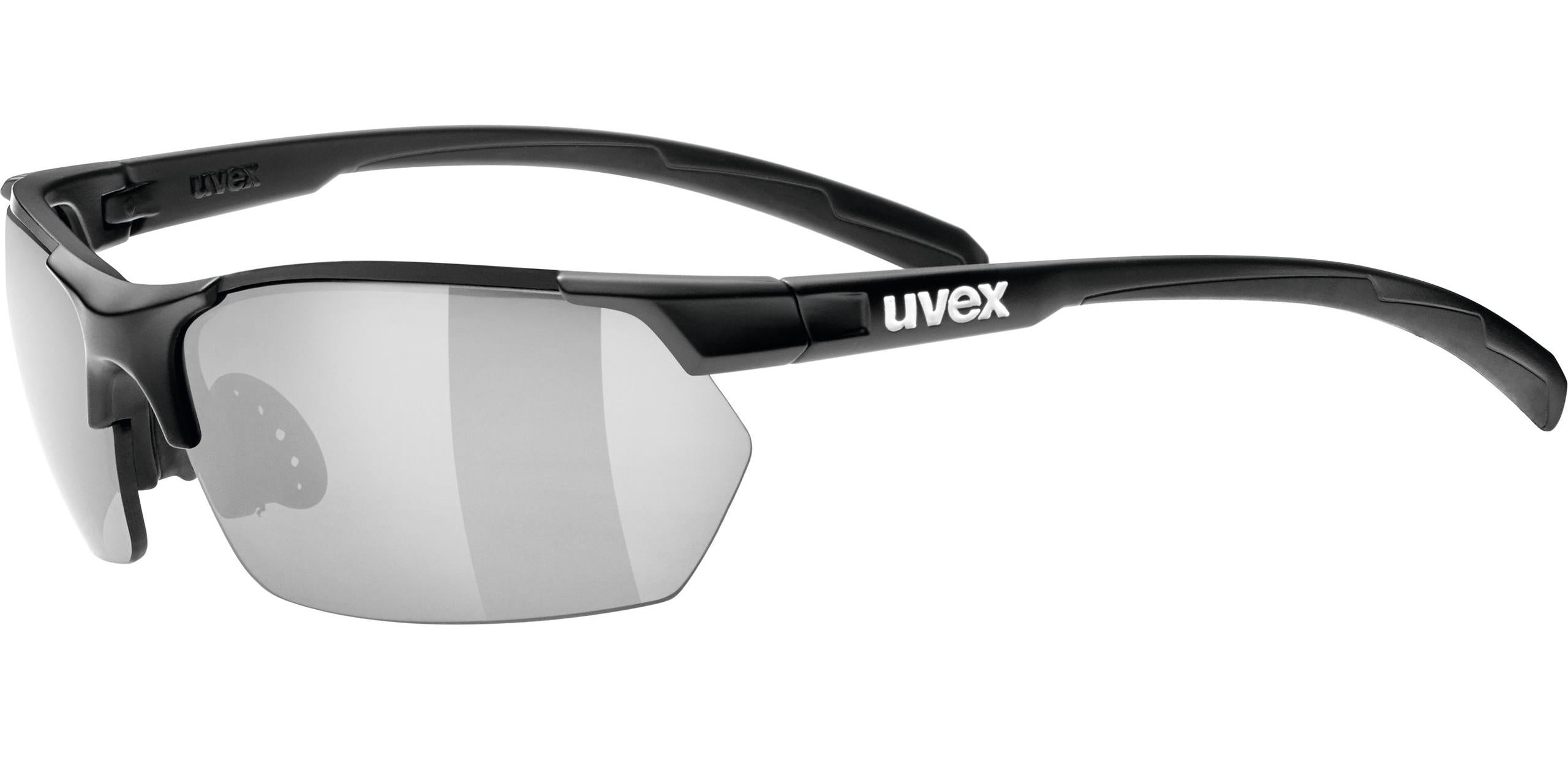 Uvex Sportstyle 114 Matte Black _Lite Silver Mirror
