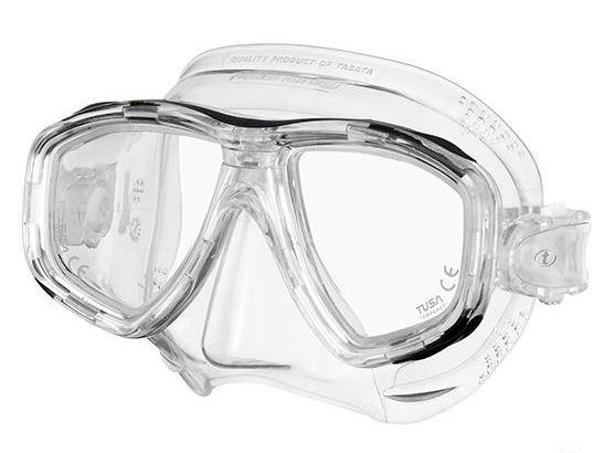 Tusa Freedom Ceos M-212 Dive Mask Crystal Frame_Clear Skirt
