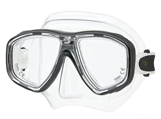 Tusa Freedom Ceao M-212 Dive Mask Black Frame_Clear Skirt